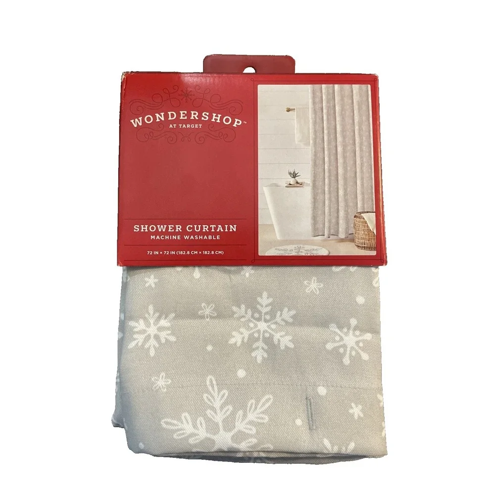 Wondershop Snowflake Shower Curtain